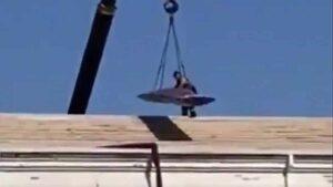 Nesoudržné jeřábové břemeno