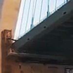 Dělník spadne z výšky při opravě mostu